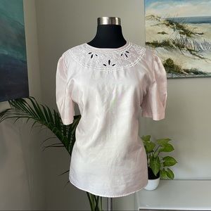 VINTAGE 1980s Romantic Blouse